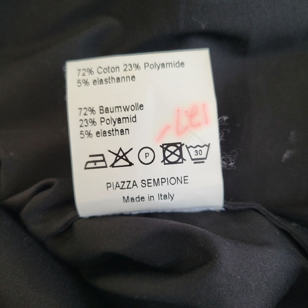 Piazza Sempione Black High Neck Top Minimalist Designer‎ Blouse Size 40 - Picture 10 of 11